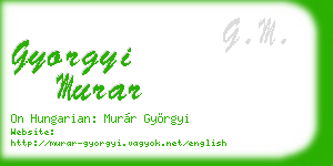 gyorgyi murar business card