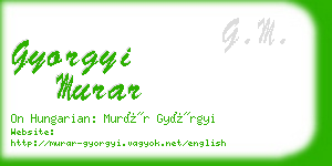 gyorgyi murar business card
